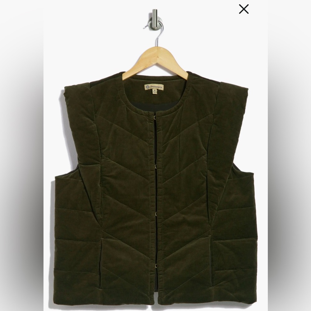 NWT Quilted Corduroy Vest